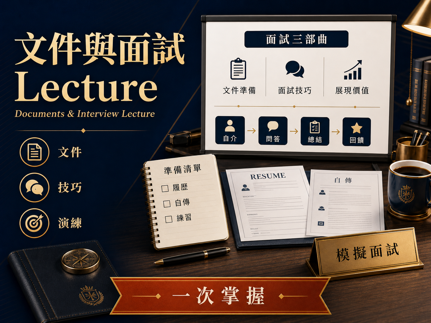 文件與面試 Lecture 課 封面